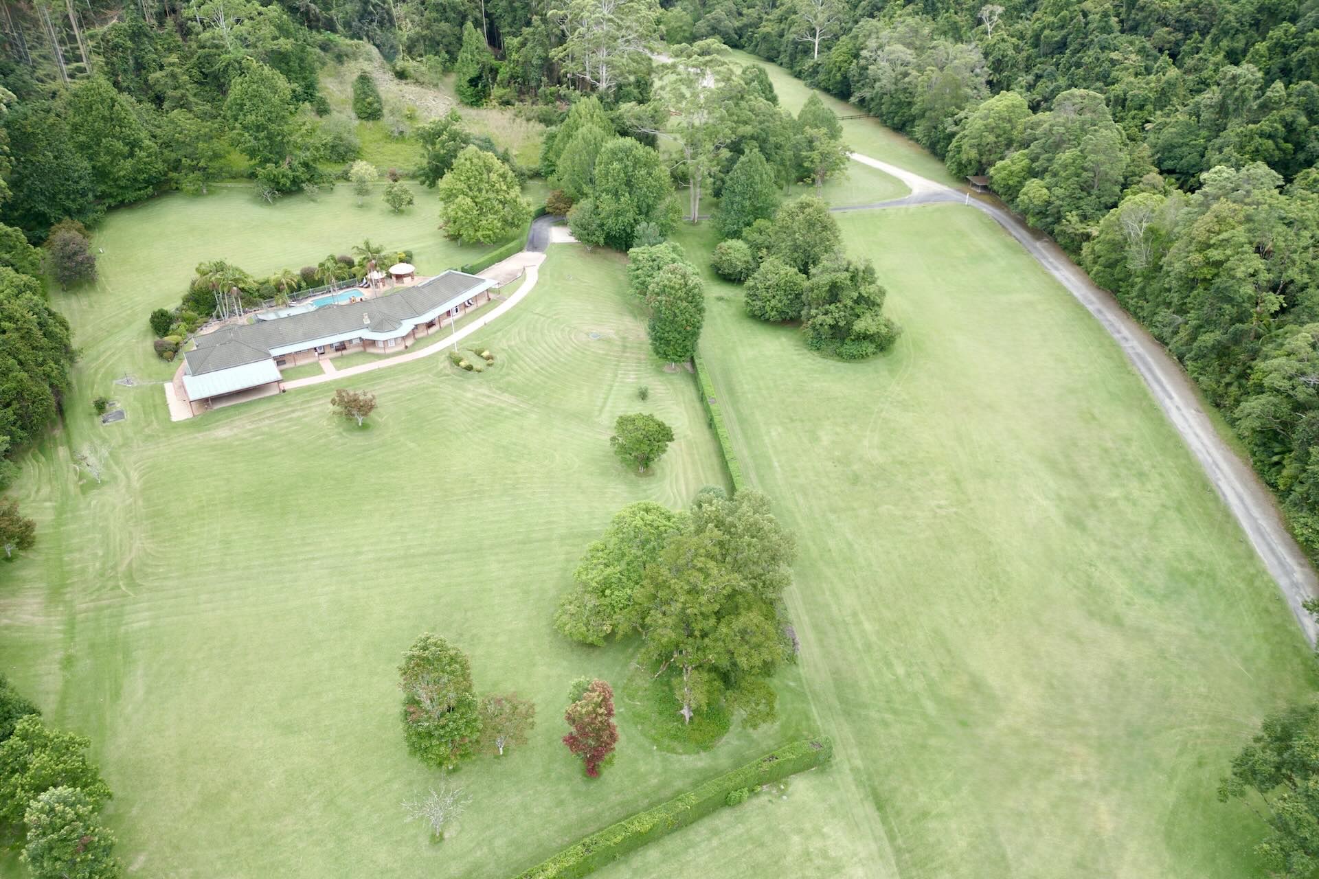 Aerial view of the Oasis of Hope estate